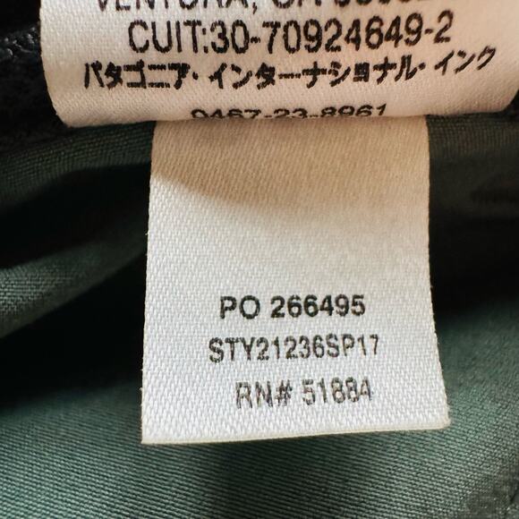 Patagonia Womens Happy Hike Capri Lightweight 50+ UPF Khaki Green Pants Sz 6 - Picture 14 of 14